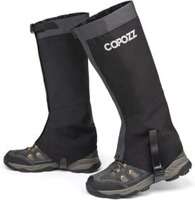 img 4 attached to 🏔️ COPOZZ Waterproof Leg Gaiters for Men and Women - Perfect for Outdoor Hunting, Hiking, Backpacking, Skiing, and Grass Trimming