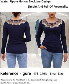 img 1 attached to 👚 Atiozn Women's Long Sleeve Mock Turtle Neck Tops: Versatile Pullover Layering T-Shirts for Soft and Flimsy Comfort