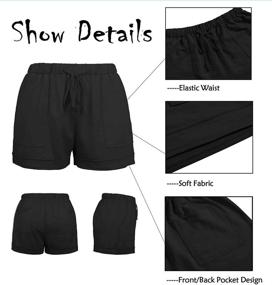 img 1 attached to 🩳 ONLYSHE Women's Casual Drawstring Pocketed Shorts: Perfect Summer Athletic Sports Pants