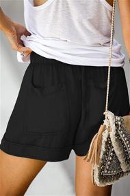 img 3 attached to 🩳 ONLYSHE Women's Casual Drawstring Pocketed Shorts: Perfect Summer Athletic Sports Pants