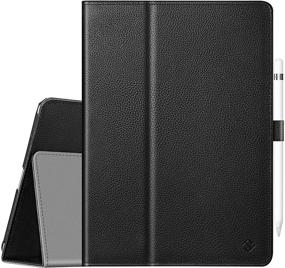 img 4 attached to 📱 Fintie Case for iPad Pro 9.7 - Premium Vegan Leather Folio Cover with Auto Sleep/Wake, Slim Fit & Standing Feature - Black