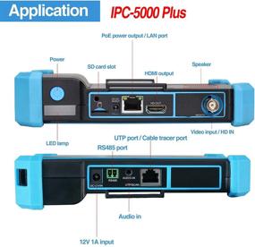 img 3 attached to 📷 Rsrteng IP-тестер камеры, IPC-5000 Plus 8MP AHD CVI TVI CVBS IP Тест камеры 4K HD дисплей видеомонитор 5-дюймовый IPS сенсорный экран тестера IPC с POE PTZ WiFi RS485 аудио HDMI и выходом питания DC12V