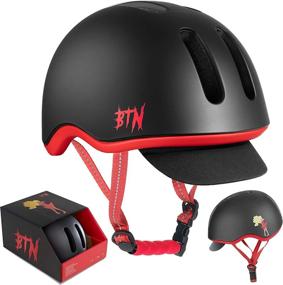 img 4 attached to 🛡️ Get Ultimate Protection with BTN Skateboard & Bike Helmet: Bicycle, BMX, Skate & Scooter Helmets with Detachable Visor and Protective Gear