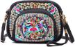 embroidery crossbody cell phone messenger wristlet women's handbags & wallets logo