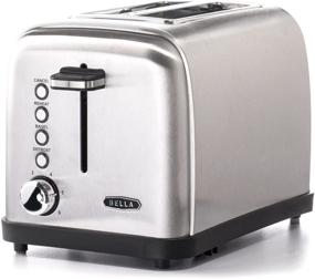 img 4 attached to Efficient and Stylish: BELLA Classics 2-Slice Stainless Steel Toaster for Perfect Toasting