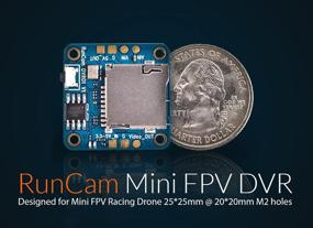 img 3 attached to Crazepony RunCam Mini FPV DVR Recorder - Video & Audio Recording System with M2 Hole, tailor-made for Mini FPV Racing Drones and Quadcopters