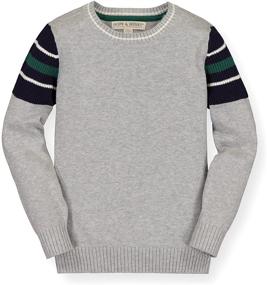 img 4 attached to 👕 Charming Hope Henry Crewneck Sweater Patches for Boys: Perfect Addition to Their Sweater Collection