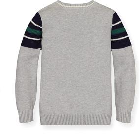 img 1 attached to 👕 Charming Hope Henry Crewneck Sweater Patches for Boys: Perfect Addition to Their Sweater Collection