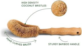 img 1 attached to 🌱 Eco-Friendly Washing Up Brush Set with Coconut Scourer and Bamboo Pan Scraper, Pot Brush, Dish Cleaner, Bamboo Handle Eco Scourer, Wash Up Brush and Pot Scraper, Bamboo Eco Cleaning Kit by Bambaw