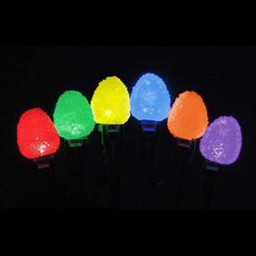 img 3 attached to 🎄 Sugar Coated LED Gumdrop Christmas Lights - Set of 50 - 25 ft Long Strand (Multi-Colored, Color Changing) by Kringle Bros