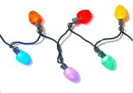 🎄 sugar coated led gumdrop christmas lights - set of 50 - 25 ft long strand (multi-colored, color changing) by kringle bros логотип