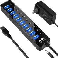 🔌 atolla 10-port powered usb 3.0 hub with on/off switches, 12v/2.5a power adapter, and usb extension – ideal for mouse, keyboard, hard drive, and more usb devices logo