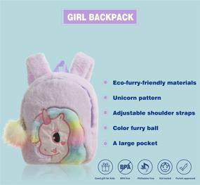 img 3 attached to Unicorn Backpack Cartoon Preschool Daybackpack Backpacks