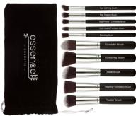 💄 high-quality kabuki makeup brush set - 10-piece professional grade logo