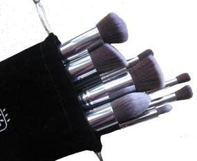 img 1 attached to 💄 High-Quality Kabuki Makeup Brush Set - 10-Piece Professional Grade