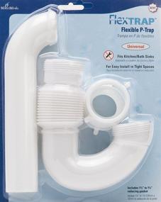 img 3 attached to 🚰 PF WaterWorks PF0704 FlexTRAP - Expandable Flex-N P-Trap, Universal Fit 1-1/2" or 1-1/4" with Reducing Gaskets - Ideal for Kitchen and Bath/Lavatory - White