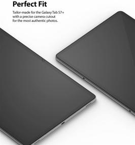 img 2 attached to 🔒 Ultimate Clear Shield: Ringke Invisible Defender Glass for Galaxy Tab S7 Plus (2020) & Tab S7 FE (2021) – Anti-Scratch Tempered Glass Screen Protector