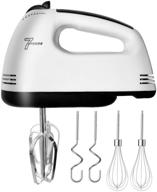 🔌 2021 upgrade: hand mixer electric - 7 speed handheld kitchen mixer for food whipping - lightweight stainless steel egg whisk - immersion blender - dough sticks логотип