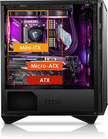 img 2 attached to Experience Unparalleled Gaming Performance with MSI MPG Series GUNGNIR 110R Mid-Tower PC Case: Tempered Glass, ARGB Fans & Liquid Cooling Support
