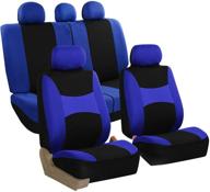 fh group fb030blueblack115 full seat cover (side airbag compatible with split bench blue/black) logo