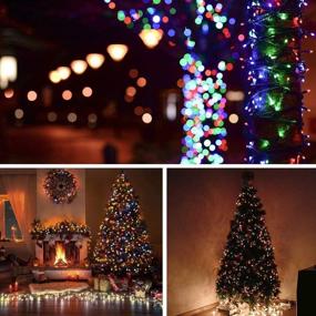 img 1 attached to 🎉 Enhance Your Celebrations with Epesl 11m Indoor/Outdoor Christmas String Lights - 110 LEDs, 8 Modes, Waterproof Fairy Lights for Thanksgiving Day, Halloween, Wedding, Patio & Home Decor - Colorful