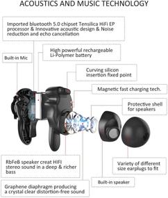 img 3 attached to AMINY водонепроницаемый чехол для наушников с Bluetooth Fireworks