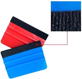 img 2 attached to 🚘 UTSAUTO Felt Edge Squeegee Car Wrapping Tool Kits - 4 Inch Vinyl Wrap Squeegee for Precise Installation of Car Vinyl, Window Tint, Wallpaper, Decal Stickers - Set of 4 Tools