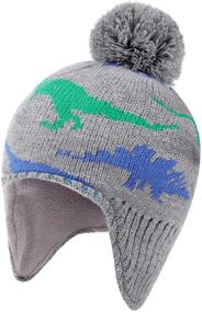 img 3 attached to Winter Mitten Upgrade Earflap Toddler Boys' Accessories and Cold Weather