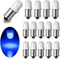 🔷 pack of 15 blue led bulbs for pinball machines - ge44 47 755 756 1893 1895 1847 ba9s dc ac 6.3v 6v bayonet lamp upgrade with nonpolarity logo