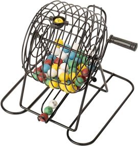 img 3 attached to 🎲 Deluxe Bingo Set - Complete with 6-Inch Roller Cage, Master Board, 75 Multicolored Balls, 300 Chips, and 50 Cards - Classic Fun and Party Games for Seniors, Adults, and Families!