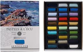 img 4 attached to 🎨 Sennelier Soft Pastels Half Stick Set - Seaside Collection - 30-Piece Package