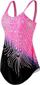 img 3 attached to KnniMorning TEES One Piece Swimsuit Swimwear Women's Clothing in Swimsuits & Cover Ups