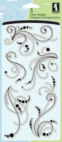 img 1 attached to 📜 Inkadinkado Dot Flourishes Clear Stamps Scrapbooking & Stamping: Enhance Your Crafts with Intricate Designs!