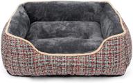 joejoy rectangle dog bed: orthopedic sofa for medium dogs - soft, washable, non-slip - available in multiple sizes logo