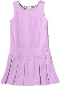 img 2 attached to 👗 Stretchable Pleated School Uniforms for Girls – Bienzoe Girls' Clothing