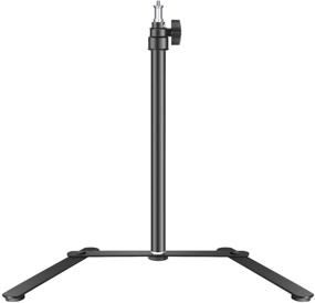 img 4 attached to Основание стойки для настольной лампы Neewer: регулируемый кронштейн для светодиодных панелей и кольцевых ламп, идеально подходит для съемки портретов и видеосъёмки на YouTube (15,4-27 дюймов)