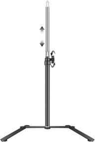 img 1 attached to Основание стойки для настольной лампы Neewer: регулируемый кронштейн для светодиодных панелей и кольцевых ламп, идеально подходит для съемки портретов и видеосъёмки на YouTube (15,4-27 дюймов)