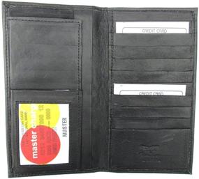 img 2 attached to Luxurious Women's Lambskin Leather Checkbook Wallet