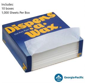 img 3 attached to 🧾 Deli Patty Paper: Dispens-A-Wax 801200, 6x6 White, 10 Boxes/Case - GP PRO (Georgia-Pacific)