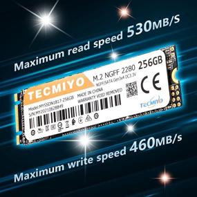 img 3 attached to 💾 256 ГБ TECMIYO M.2 NGFF 2280 SATA SSD 6Gb/s Внутренний твердотельный накопитель Gen3x4 DC3.3V