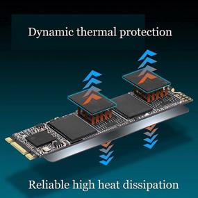 img 2 attached to 💾 256 ГБ TECMIYO M.2 NGFF 2280 SATA SSD 6Gb/s Внутренний твердотельный накопитель Gen3x4 DC3.3V