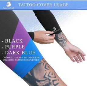 img 1 attached to 🌞 Stay Cool and Protected: Cooling Arm Sleeves for Men & Women, UV Protective UPF 50, Tattoo Cover Up