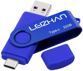 img 4 attached to 🔵 Leizhan 32GB USB C Flash Drive 3.0 - Perfect Type C Photostick for Samsung Galaxy S10/S9/S8, LG G6, Google Pixel XL - In Vibrant Blue!