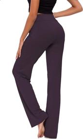 img 2 attached to 🩲 Versatile Women's Yoga Pants: Straight-Leg, Comfy, with Pockets and Modal Fabric, Perfect for Lounge, Running, Active or Casual Wear