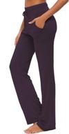 🩲 versatile women's yoga pants: straight-leg, comfy, with pockets and modal fabric, perfect for lounge, running, active or casual wear логотип