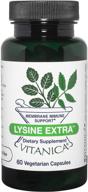 ✨ лизин экстра от vitanica: веганская поддержка иммунной системы - 60 капсул логотип