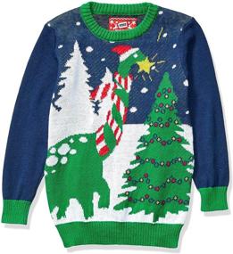 img 3 attached to Hybrid Apparel Christmas Sweater X Large Boys' Clothing