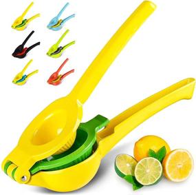 img 4 attached to Zulay Metal 2-In-1 Lemon Lime Squeezer - Hand-Squeezed Juicer for Lemons and Limes - Superior Manual Citrus Juicer for Maximum Extraction