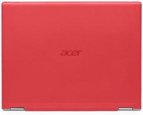 img 4 attached to 🔴 mCover Hard Shell Case for Acer Spin 5 SP513-54N Series Windows Convertible Laptop (2020, 13.5") - AcerSpin5-SP513 Red