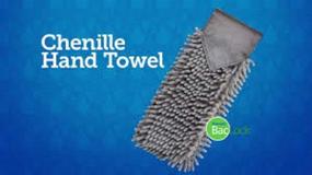 img 2 attached to 🟦 Graphite Gray Norwex Chenille Hand Towel with BacLock Technology